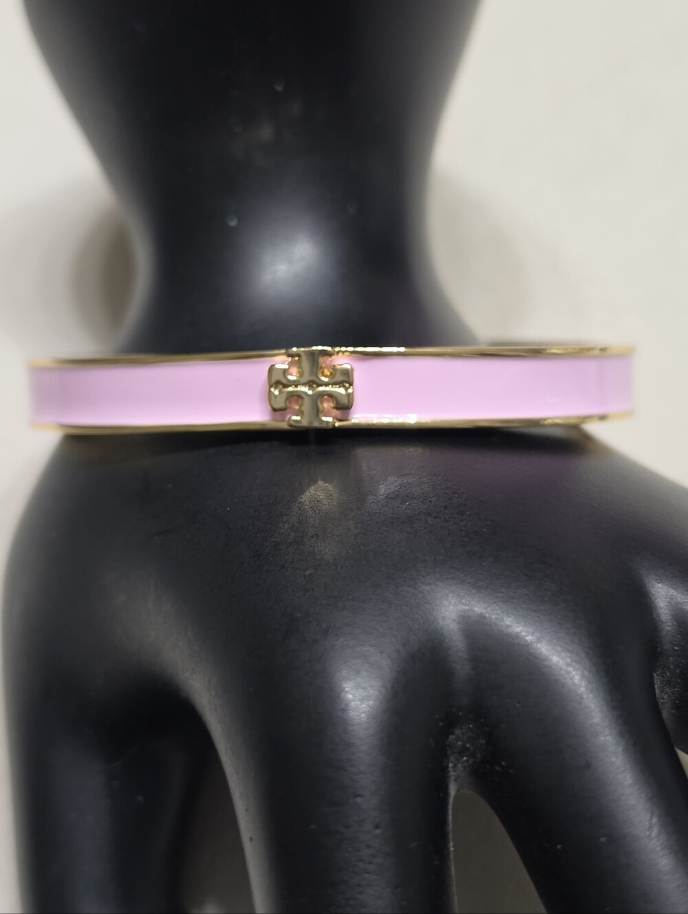 Tory Burch Thin Enamel Logo Bangle Bracelet